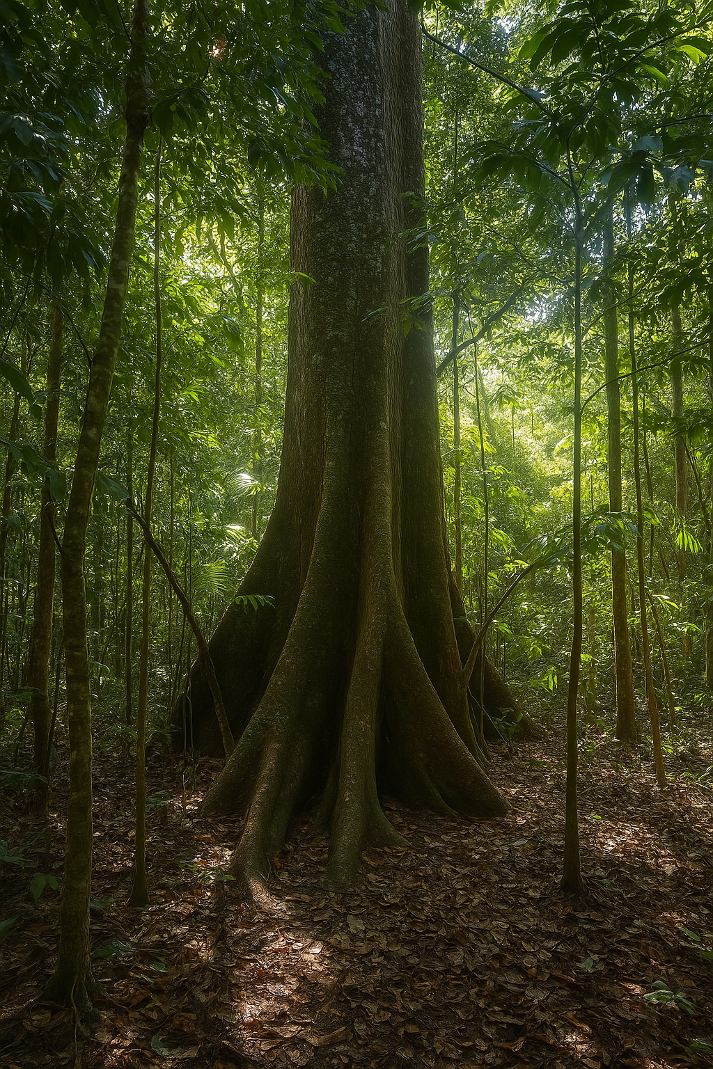 A biodiversidade amazônica é bela, com sua fauna e flora.